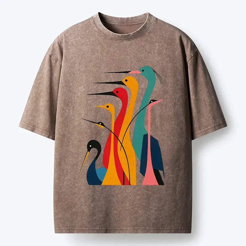 Unisex Crane T-Shirt for Summer