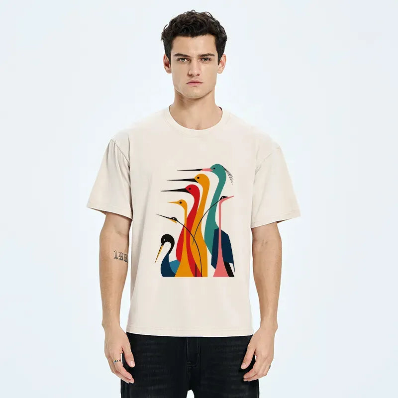 Japanese Crane Washed T-Shirt
