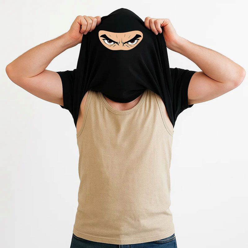 Kyoto-Lion Ask Me About My Ninja Disguise Classic Flip T-Shirt