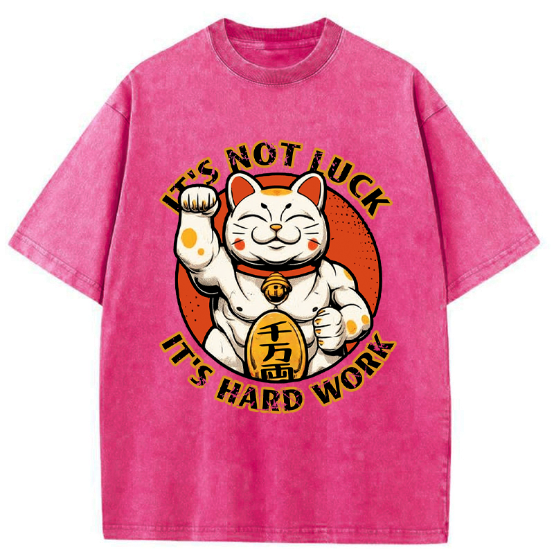 Japanese Maneki Neko Washed T-Shirt