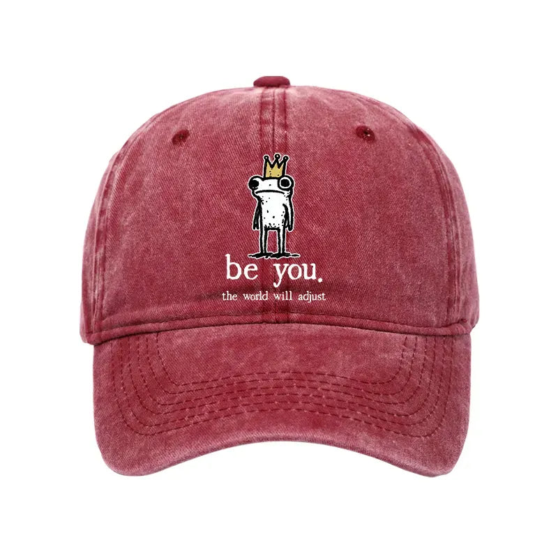Japanese Streetwear Cap with Crown Design