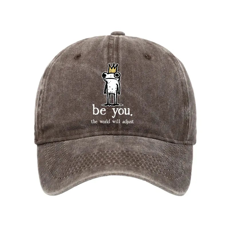 Japanese Streetwear Cap with Crown Design