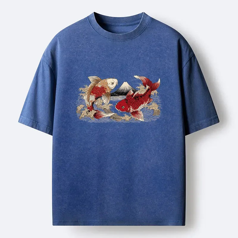 Japanese Ukiyo-e Tiger T-Shirt for Summer