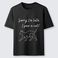 Kyoto-Lion Funny Cat Lover Meme Line Art Classic T-Shirt