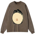Vintage Washed Japanese Frog Tee for Daily Wear
