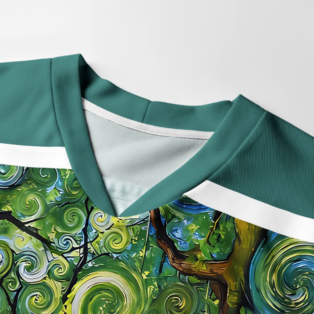 Kyoto-Lion Swirling Canopy Long-Sleeve Hockey Jersey