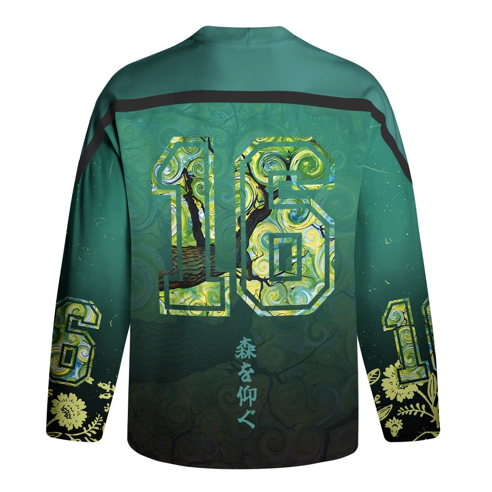 Kyoto-Lion Swirling Canopy Long-Sleeve Hockey Jersey