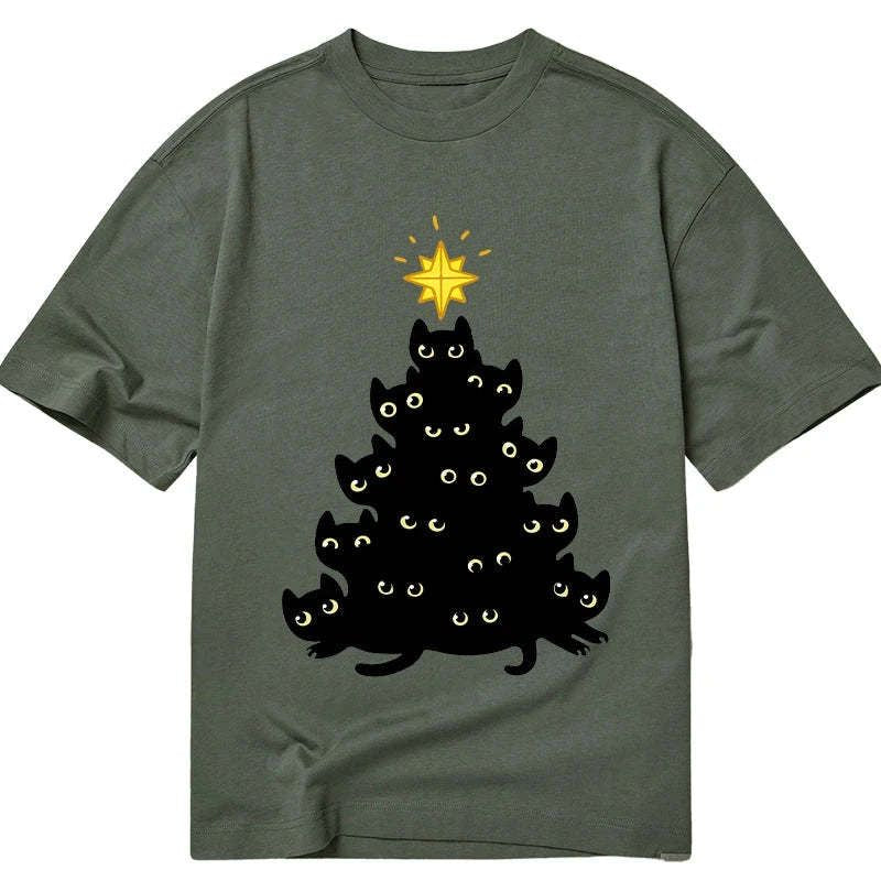 kyoto lion black cat tee for men