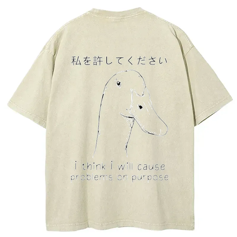kyoto lion washed unisex tee