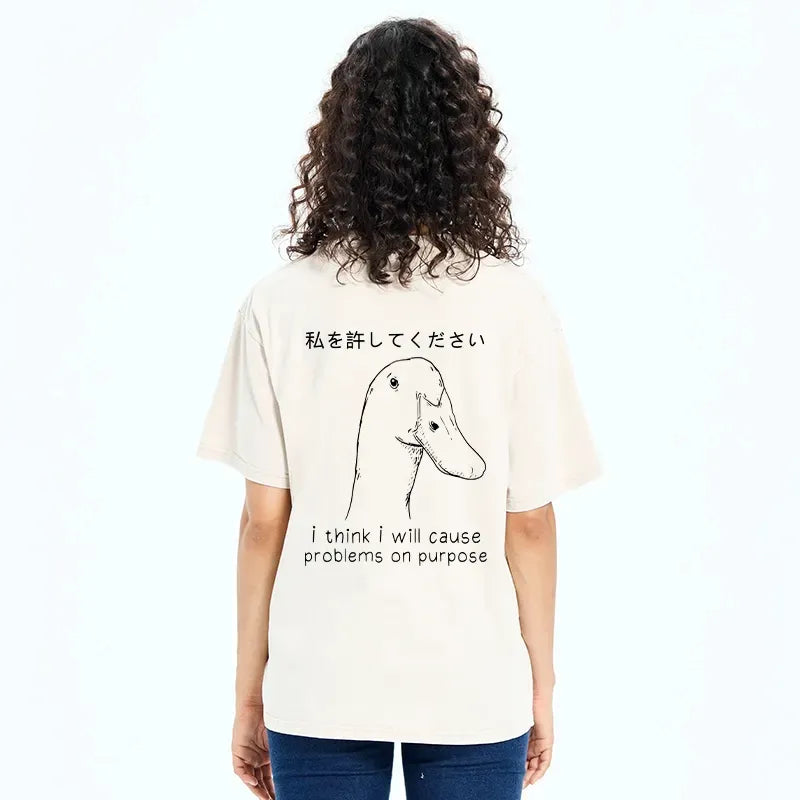 kyoto lion washed unisex tee