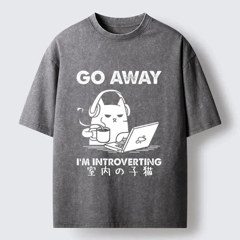 Japanese Vintage Washed T-Shirt for Daily Wear