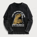 Kyoto-Lion I Like The Sound Of Silence Washed Double Layer T-Shirt