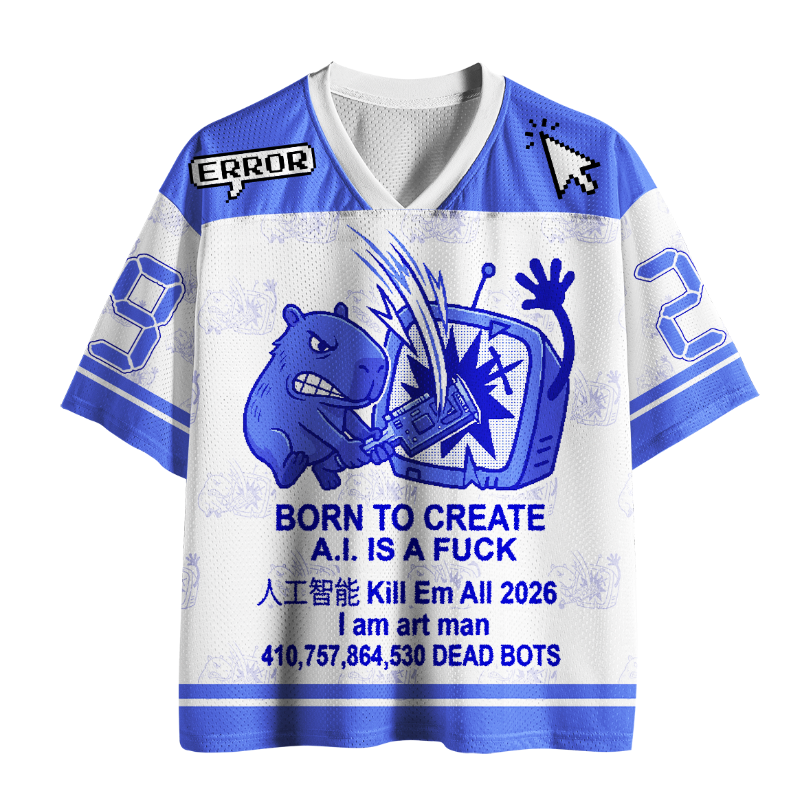 Unique capybara mesh jersey gift for him