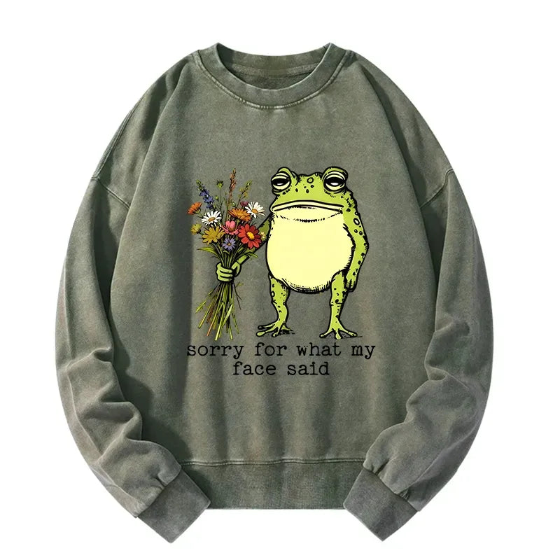 Washed Frog Sweatshirt Best Seller