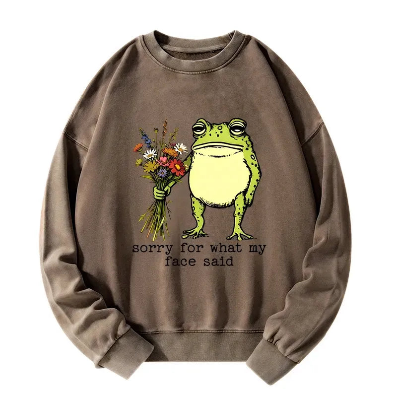 Washed Frog Sweatshirt Best Seller