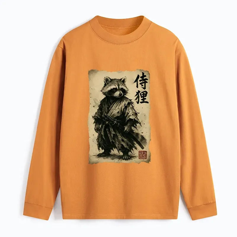Raccoon Samurai Tee with Free Shipping