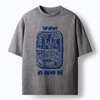 Japanese washed t-shirt for daily wear