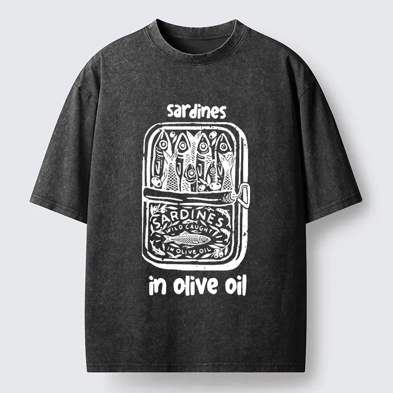 Japanese washed t-shirt for daily wear