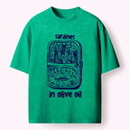 Japanese washed t-shirt for daily wear