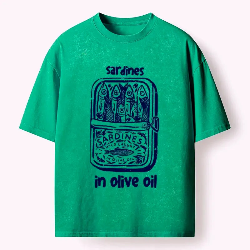 Japanese washed t-shirt for daily wear