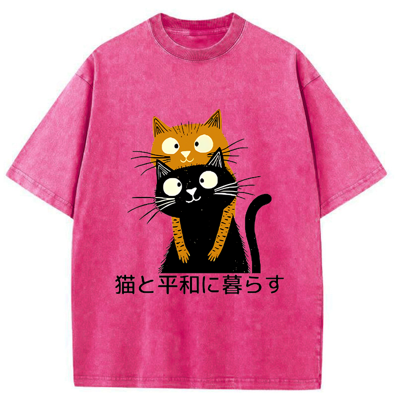 Washed Unisex Cotton Tee for Daily Wear