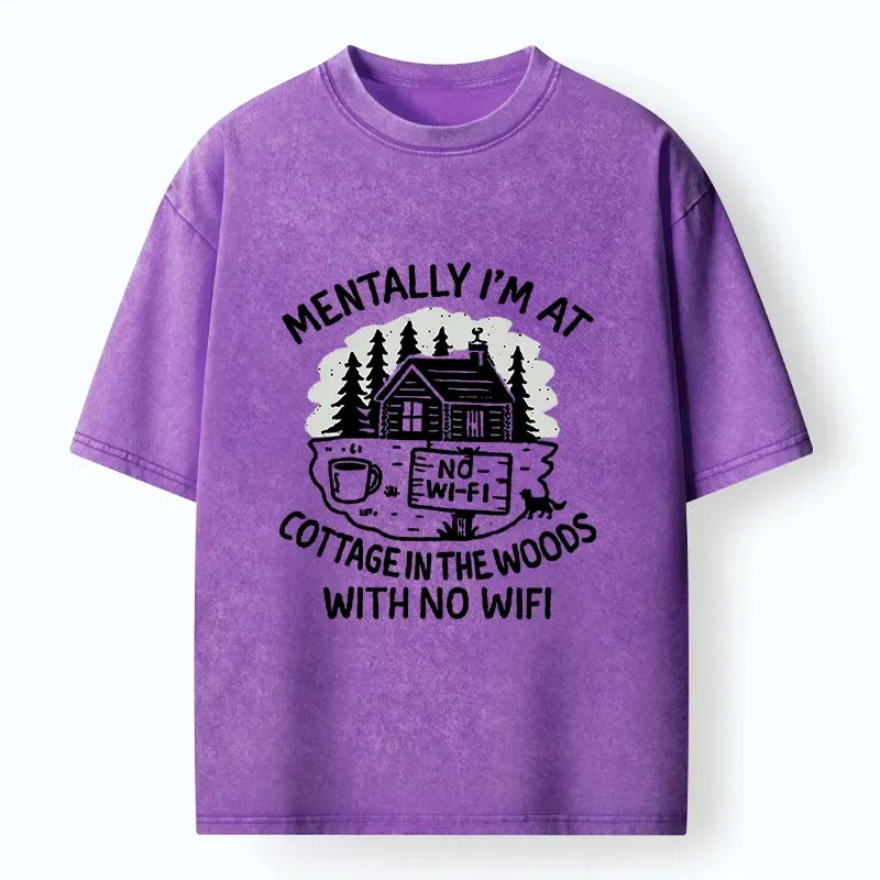 Japanese Vintage Washed T-Shirt for Daily Wear