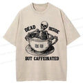 Japanese vintage funny skeleton t-shirt