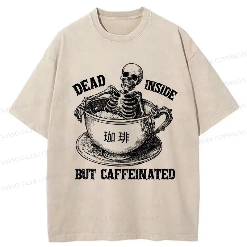 Japanese vintage funny skeleton t-shirt