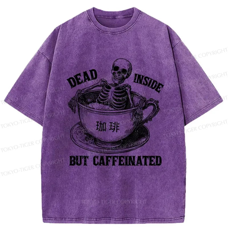 Japanese vintage funny skeleton t-shirt