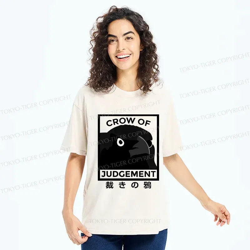 Kyoto-Lion Raven Of Judgement Washed T-Shirt