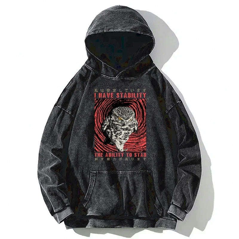 Comfortable unisex washed hoodie for streetwear