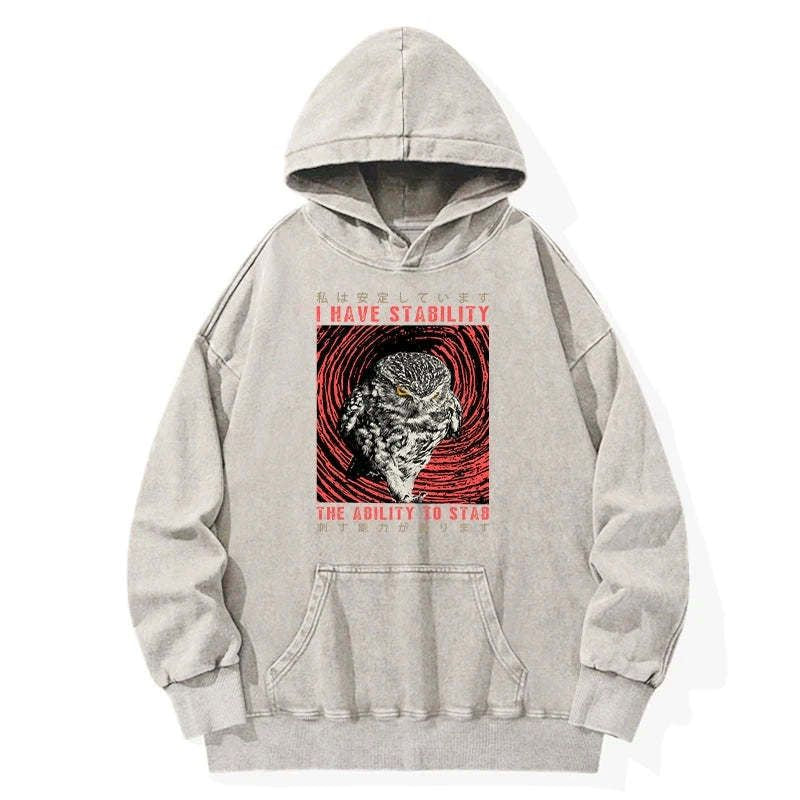 Japanese owl hoodie for daily wear
