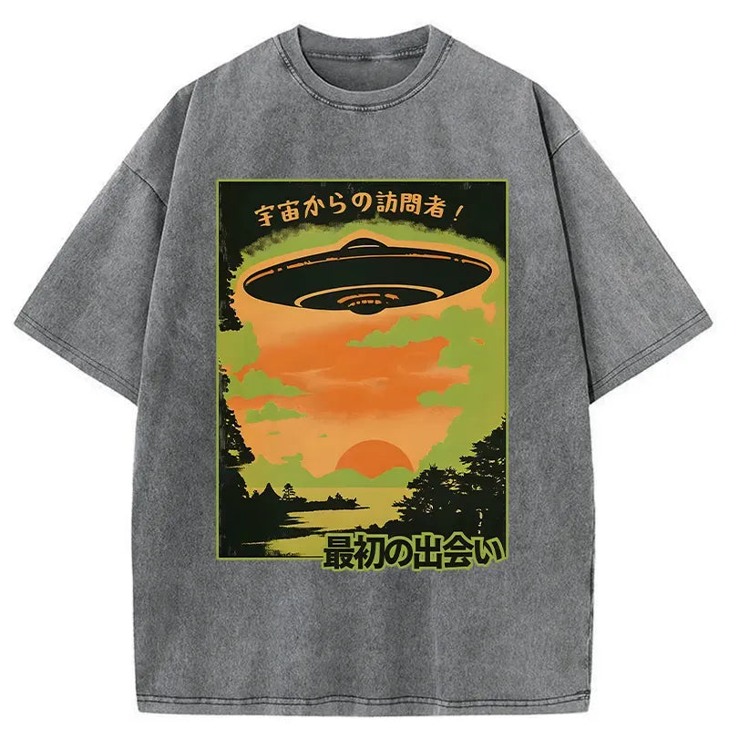 Japanese vintage unisex cotton t-shirt
