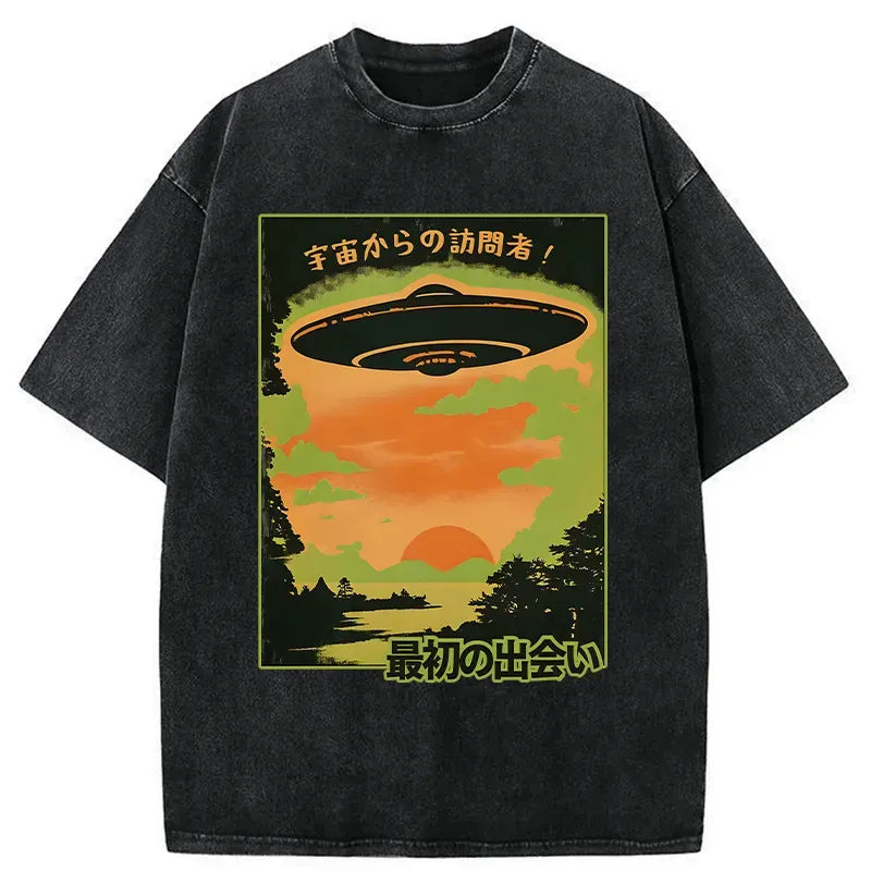 Japanese vintage unisex cotton t-shirt