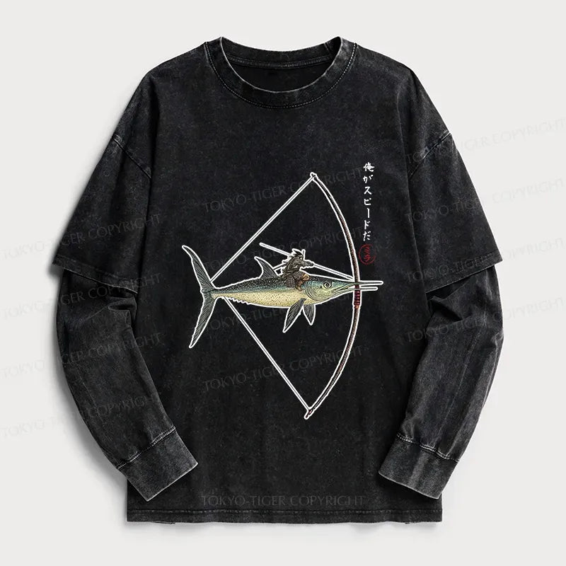Kyoto-Lion I Am Speed Washed Double Layer T-Shirt