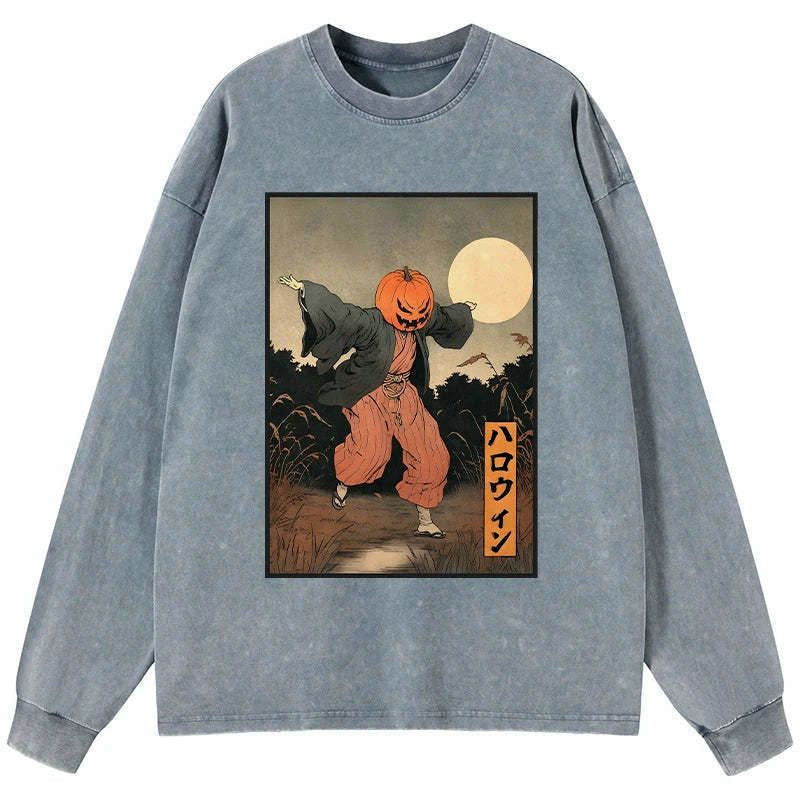 Limited Edition Japanese Pumpkin Monster Long Sleeve T-Shirt