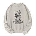 Kyoto-Lion Smoking Duck Funny Washed Sweatshirt