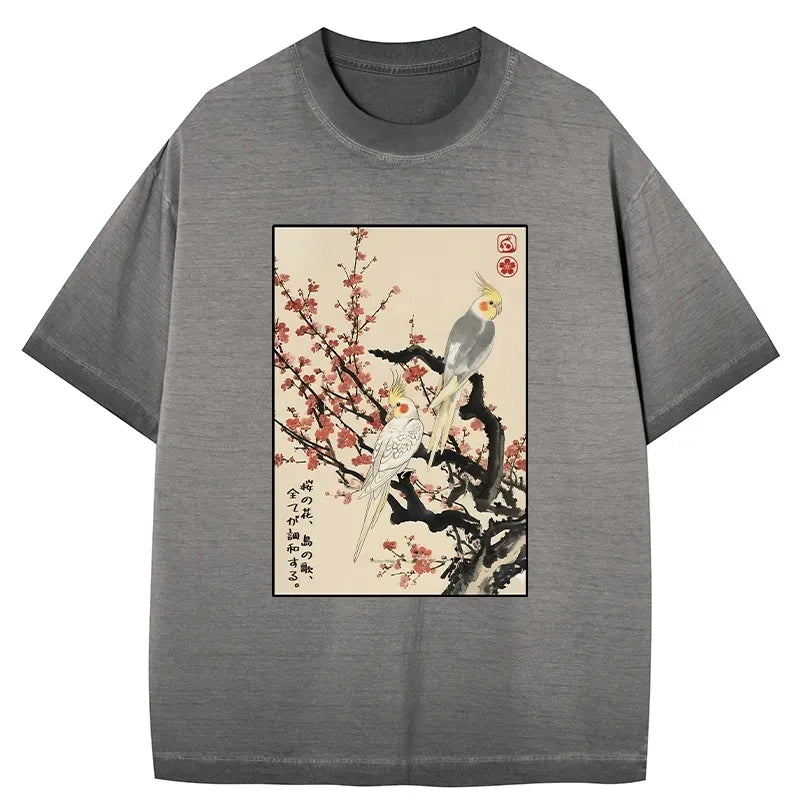 japanese gradient washed t-shirt
