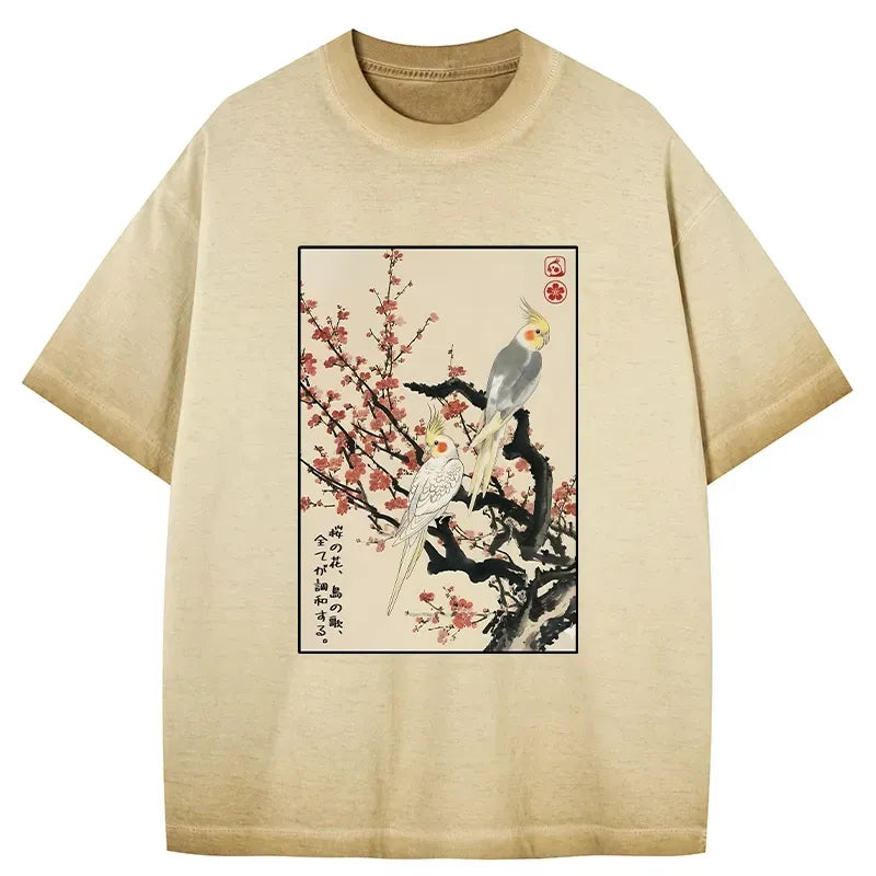 japanese gradient washed t-shirt