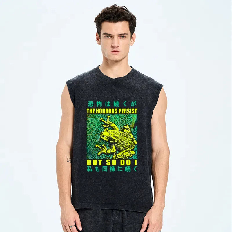comfortable japanese streetwear tank top