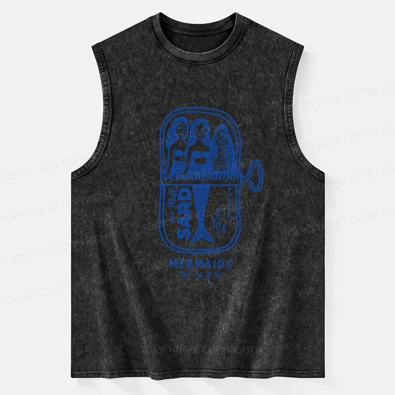 kyoto lion washed tank top for daily wear