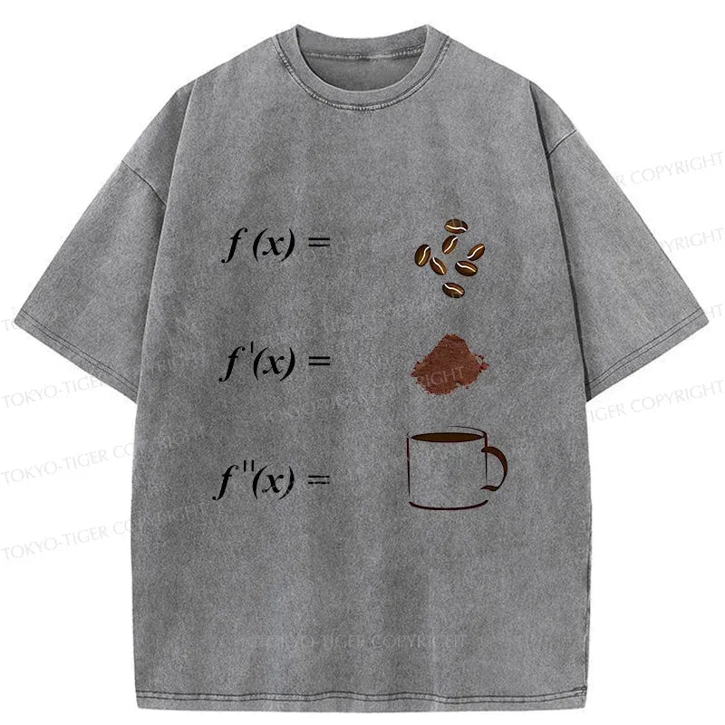 Kyoto-Lion Coffee Bean Formula Washed T-Shirt