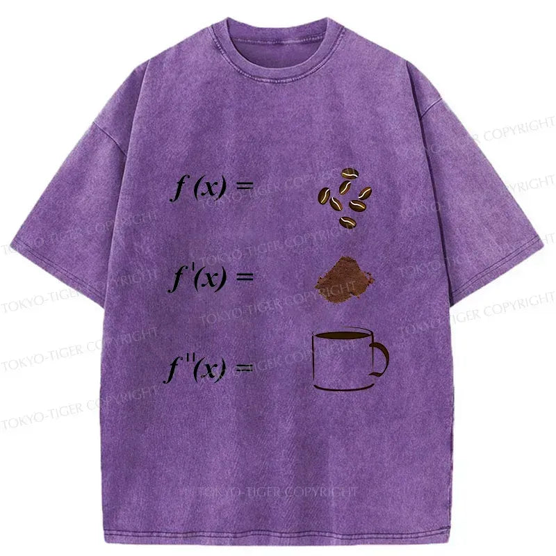 Kyoto-Lion Coffee Bean Formula Washed T-Shirt