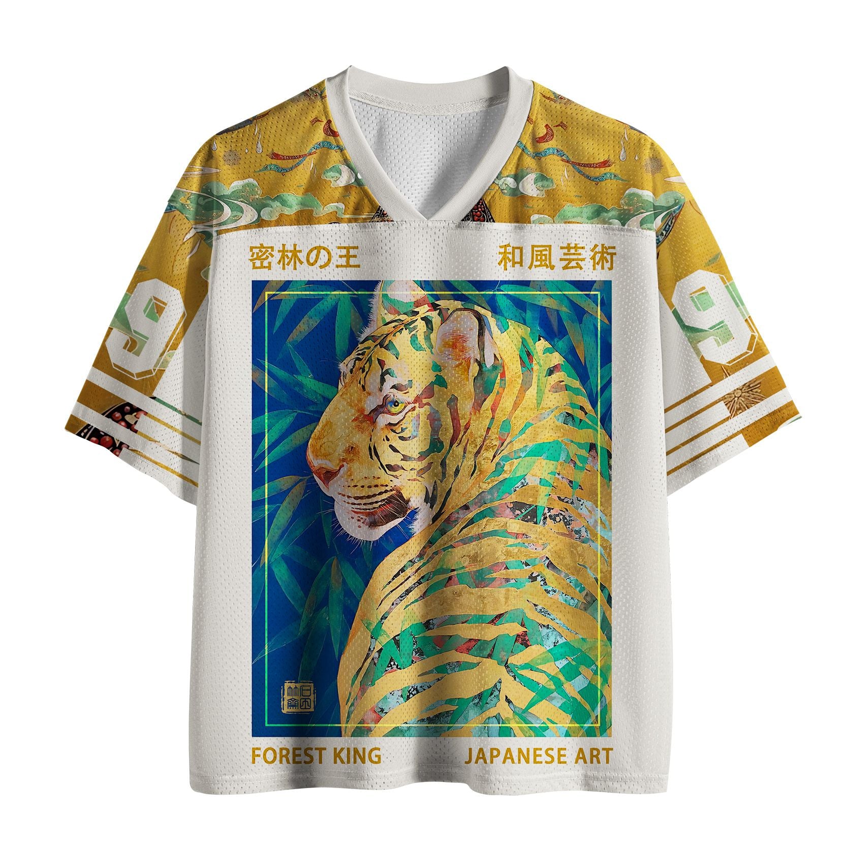 Kyoto-Lion King Of The Forest Tiger Mesh Jersey