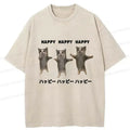 Vintage Kyoto Lion cat tee for daily wear