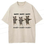 Vintage Kyoto Lion cat tee for daily wear