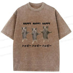 Vintage Kyoto Lion cat tee for daily wear