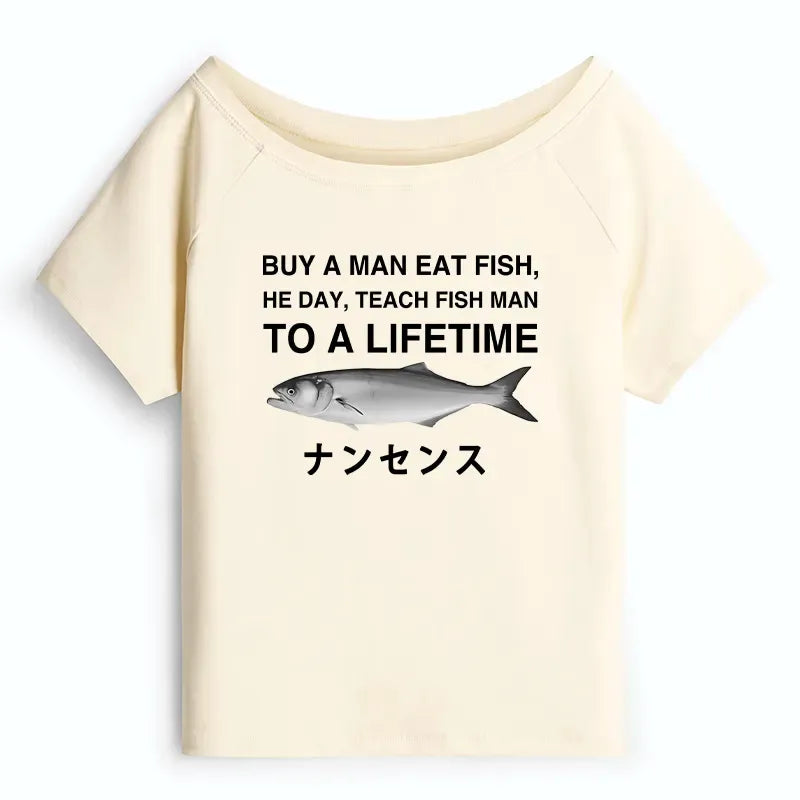 Kyoto-Lion Funny To A Lifetime Off Shoulder T-Shirt