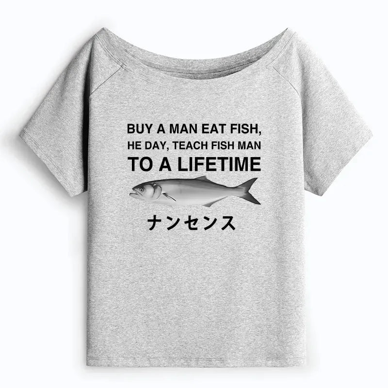 Kyoto-Lion Funny To A Lifetime Off Shoulder T-Shirt