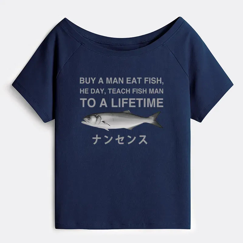 Best Seller Japanese Culture Off Shoulder Top